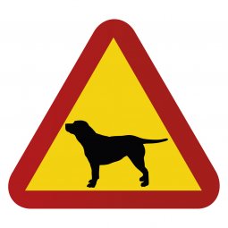 Labrador varningstriangel