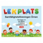 Lekplatsskyltar