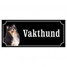 Petsigns Hundewarnschild Sheltie - DIN A4 Aluminiumschild Wetterfest
