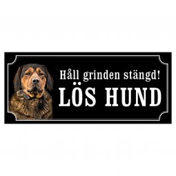 Alpine Dachsbracke alpenländische dachsbracke hundskylt dogsign sign dog happy print hjortröd finaste skylten tanfärgad hundskyl