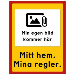 skylt med egen bild egen design på skylt skylt med alla hundraser hundras skylt eget foto mitt hem mina regler