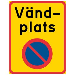vändplats skylt c42 vägverket