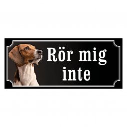 Estnisk stövare gammaldags stil emaljskylt hund