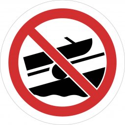Båtramp, ej sjösättning här skylt