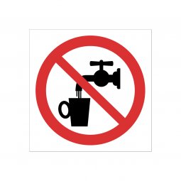 förbudsskylt arbetsmiljöskyltar ej dricksvatten