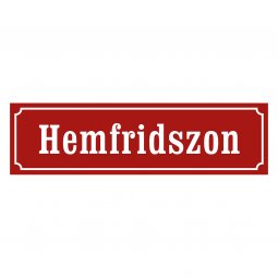Hemfridszon skylt