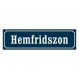 Hemfridszon skylt