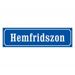 Hemfridszon skylt