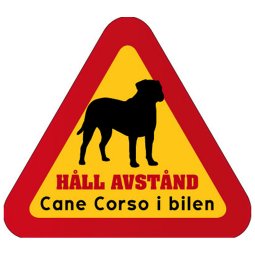hunddekal Cane Corso med hund dekal klistermärke att sätta på bilen