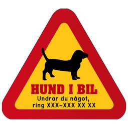 hunddekal dekal med hund och telefonnummer mobilnummer klistermärke tax