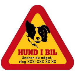 hunddekal dekal med hund och telefonnummer mobilnummer klistermärke border collie bordercollie