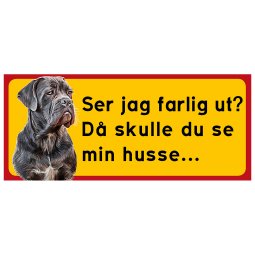 Cane Corso Varning för hunden inga tjuvar kom in på egen risk