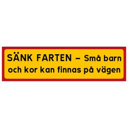 Sänk farten - Små barn och kor kan finnas på vägen kossor barn lantgårdens djur