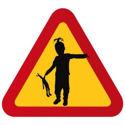 varningsskylt flicka docka akta våra barn skylt söt skylt med flicka och fjäril söt skylt varningstriangel akta våra barn barnfl