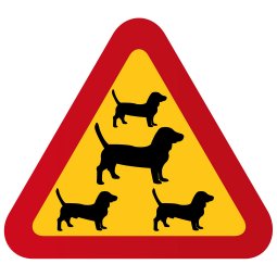 varningsskylt med hund taxar varning för tax taxen taxälskare present till P801657