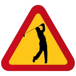 varningsskylt P837951_golf_golfare