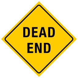 dead end rolig skylt mancave