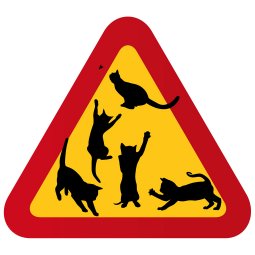 varningsskylt present P925656 Fem busiga katter till kattälskare
varningskylt med katt trafikmärke katt och fjäril söt skylt va