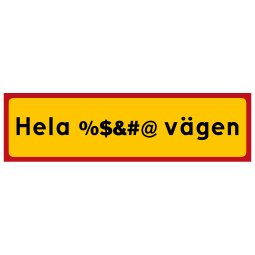 Hela %&#@ vägen jävla gupp gropar gropigt bulor buligt