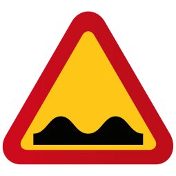 vägmärke trafikmärke bulig väg gupp