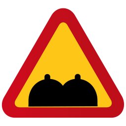 bulig väg gupp boobs bröst gropig väg rolig skylt