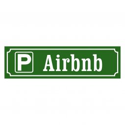 Airbnb parkeringsskylt, gammaldags stil