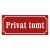 Privat tomt, privat, gammaldags stil, tomt skylt