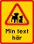 Skylt Katt & Hund med egen text - olika storlekar kattskylt hundskylt gullig skylt egen text
