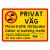 Privat väg - motortrafik förbjuden