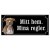Amstaff hundskylt gammaldags stil emaljskylt hund Mitt hem mina regler