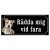 Amstaff hundskylt gammaldags stil emaljskylt hund Rädda mig vid fara
