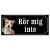 Amstaff hundskylt gammaldags stil emaljskylt hund Rör mig inte