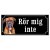 Boxer orangebrun/vit hundskylt gammaldags stil emaljskylt hund