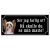 Chinese crested dog brun hundskylt gammaldags stil emaljskylt hund