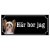 Chinese crested dog brun hundskylt gammaldags stil emaljskylt hund