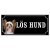Chinese crested dog brun hundskylt gammaldags stil emaljskylt hund