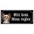 Chinese crested dog brun hundskylt gammaldags stil emaljskylt hund