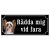 Chinese crested dog brun hundskylt gammaldags stil emaljskylt hund