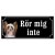 Chinese crested dog brun hundskylt gammaldags stil emaljskylt hund
