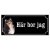 Shetland sheepdog svart/vit gammaldags stil emaljskylt hund