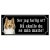 Shetland sheepdog brun/vit gammaldags stil emaljskylt hund