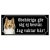 Shetland sheepdog brun/vit gammaldags stil emaljskylt hund