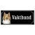 Shetland sheepdog brun/vit gammaldags stil emaljskylt hund