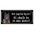 Belgisk vallhund malinois hundskylt gammaldags stil emaljskylt hund