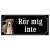 Amstaff hundskylt gammaldags stil emaljskylt hund Rör mig inte