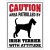 skylt här vaktar jag caution varning Caution, area patrolled by Irish terrier with attitude hund attityd attitude