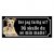 Amstaff hundskylt gammaldags stil emaljskylt hund ser jag farlig ut?