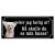 Chinese crested dog vit hundskylt gammaldags stil emaljskylt hund