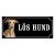Greyhound fawn gammaldags stil emaljskylt hund
