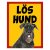 Röd/gul hundskylt, Schnauzer hundskyltar, hundskyltar